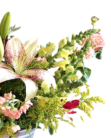 Arreglo floral derecha flores chia